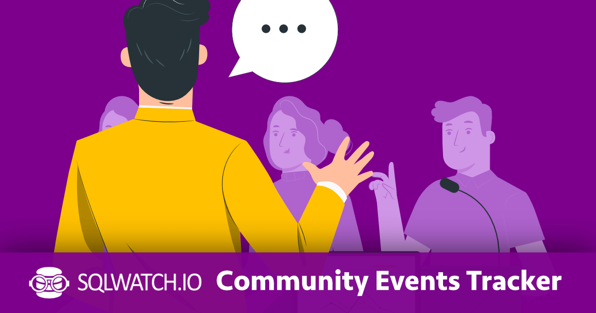 SQLWATCH Community Events Tracker